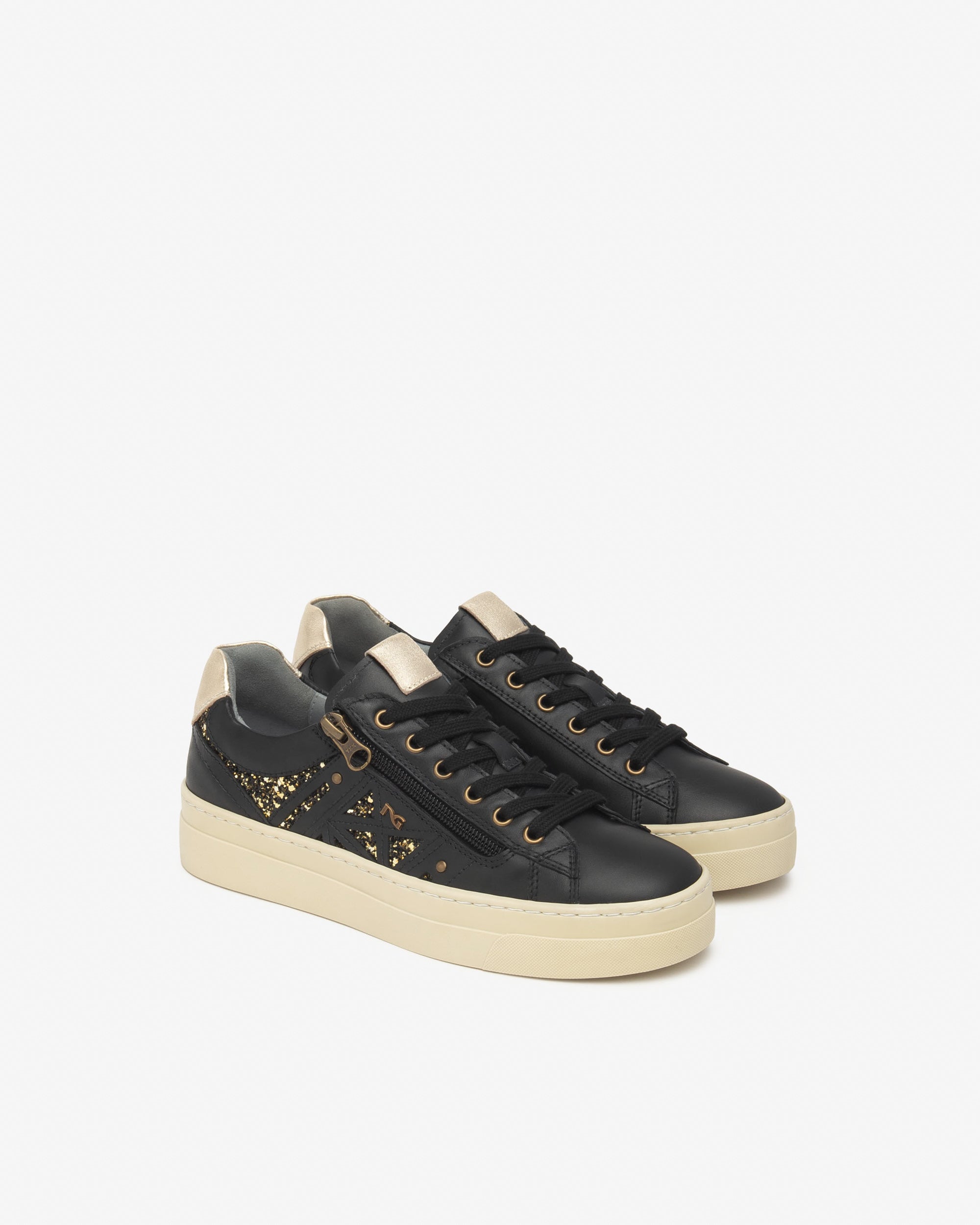  Damen-Sneaker aus Leder und Funktionsmaterial