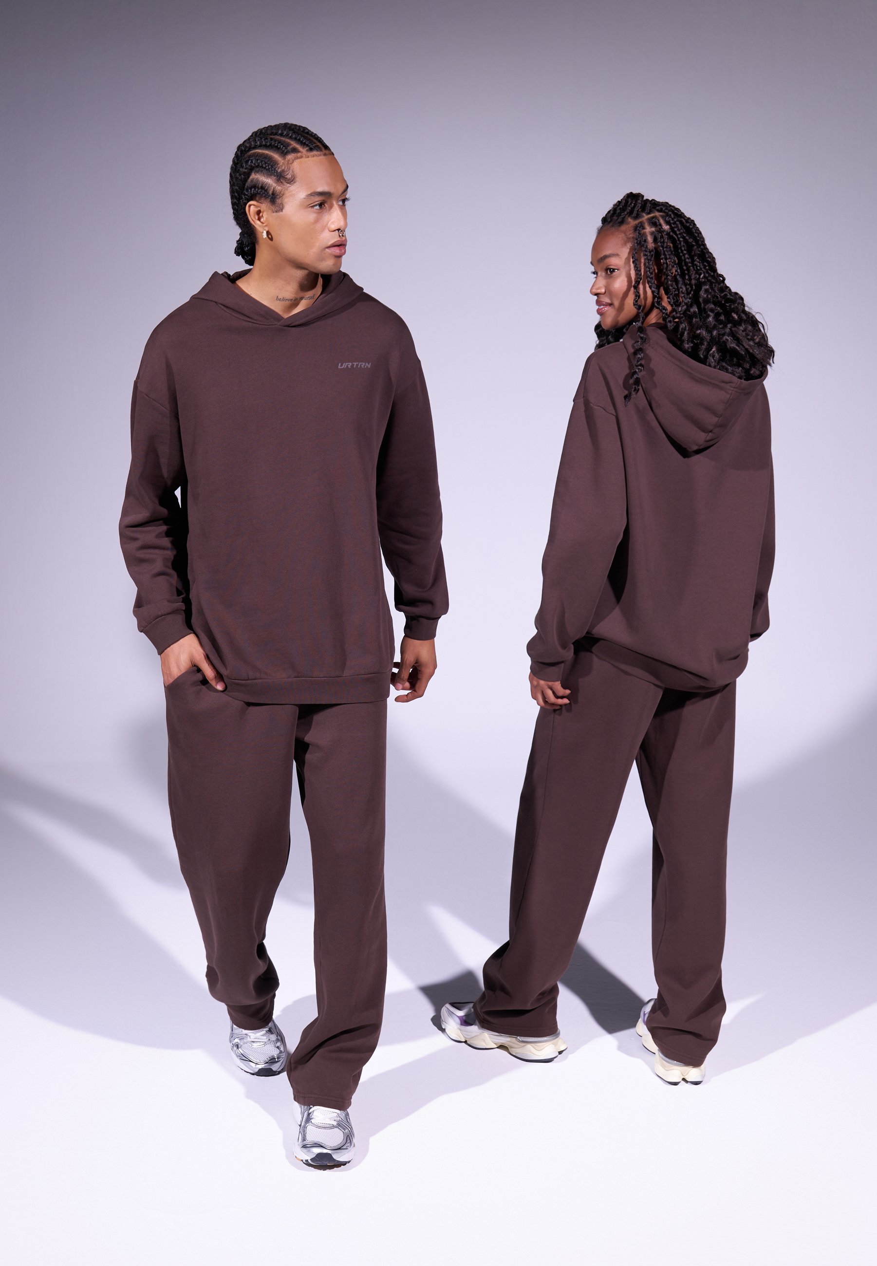 YOURTURN UNISEX - Trainingspak - donkerbruin