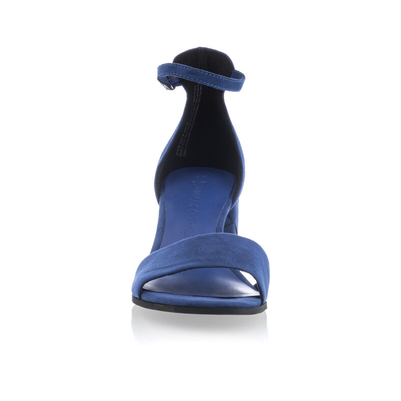Blaue Damensandalen / Zehenfreie Schuhe