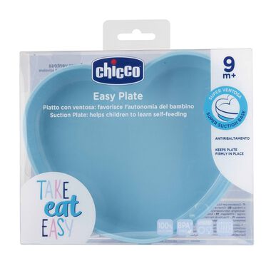 Chicco sininen silikonilautanen 1 kpl 1 kpl