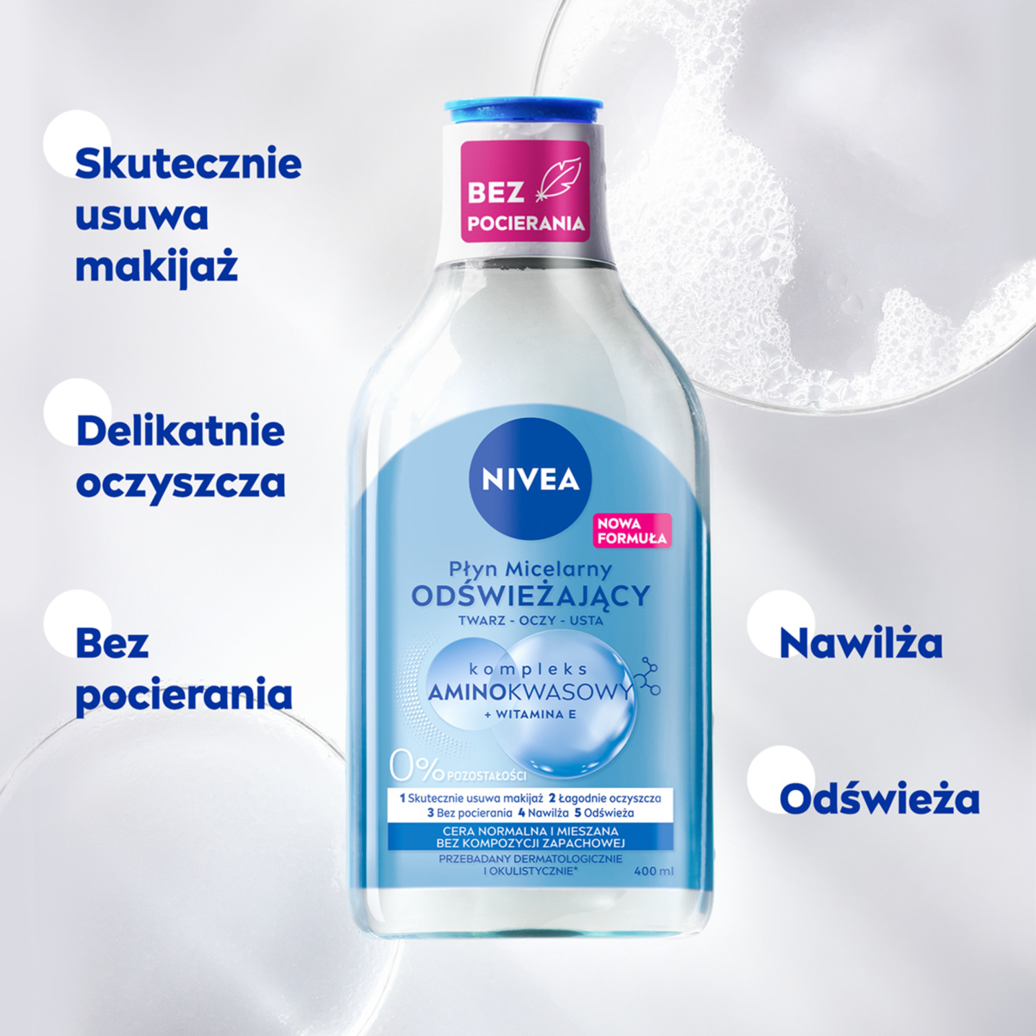 Nivea Micellar Ντεμακιγιάζ για Κανονική και Μικτή Επιδερμίδα 400ml