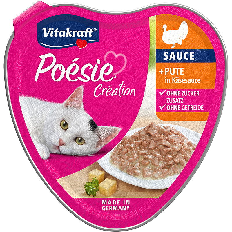 Vitakraft Kattefoder 85 g Kalkun i ostesauce Poesi