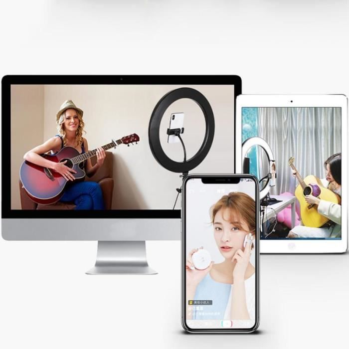 Accesorios para cámaras réflex, nuevo anillo de luz LED regulable de 5500 K, lámpara para fotografía, estudio fotográfico y vídeo - 20 cm.