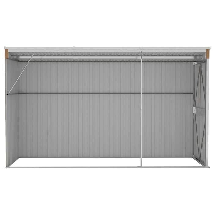 vidaXL Abri de Jardin Mural Abri de Rangement d'Outils Rangement d'Equipement de Jardin Extérieur Marron 118x288x178 cm 316228