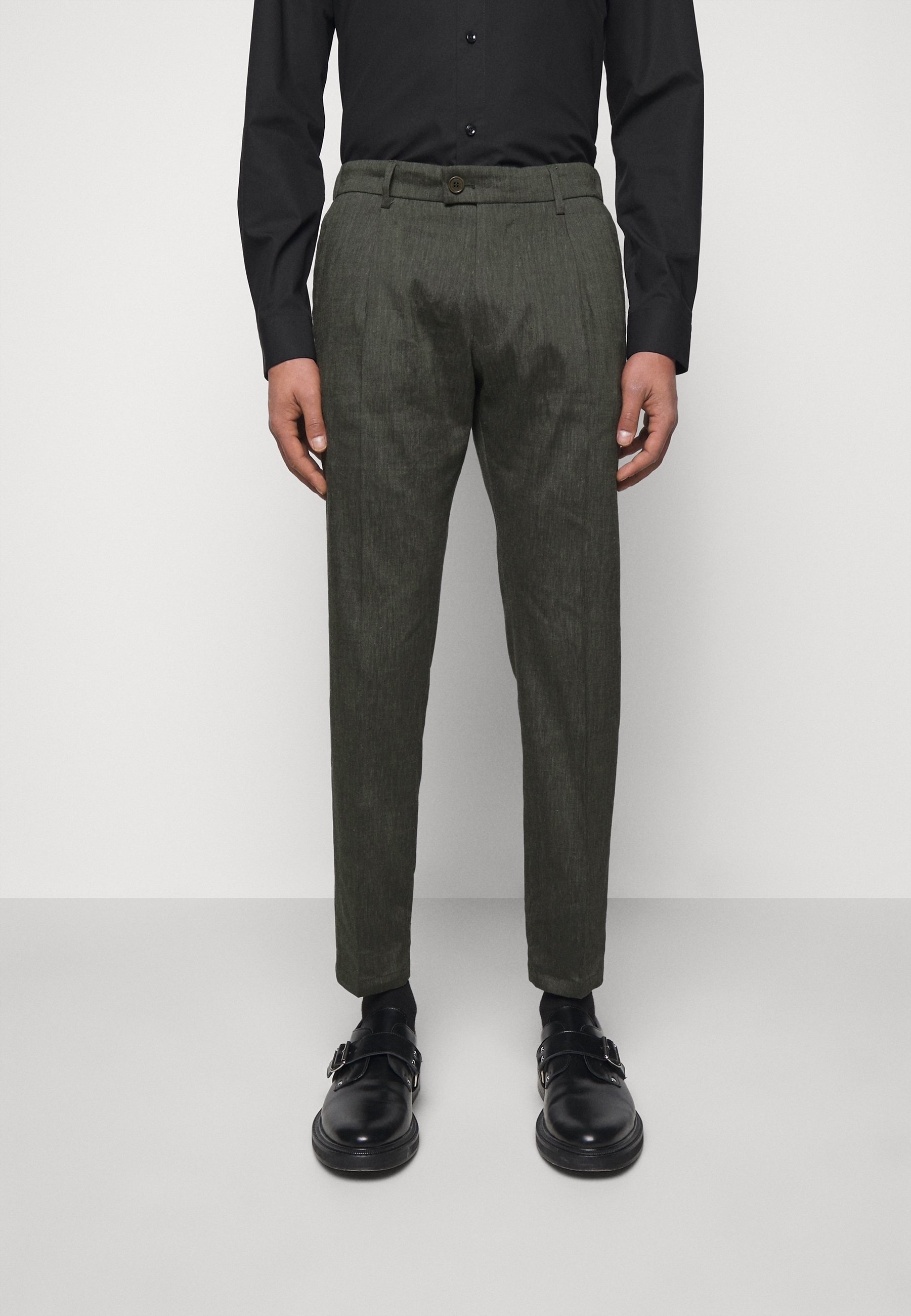 DRYKORN pantalon - gemêleerd olijfgroen