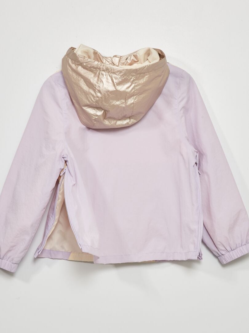 Windjack met kleurblokken - ROZE