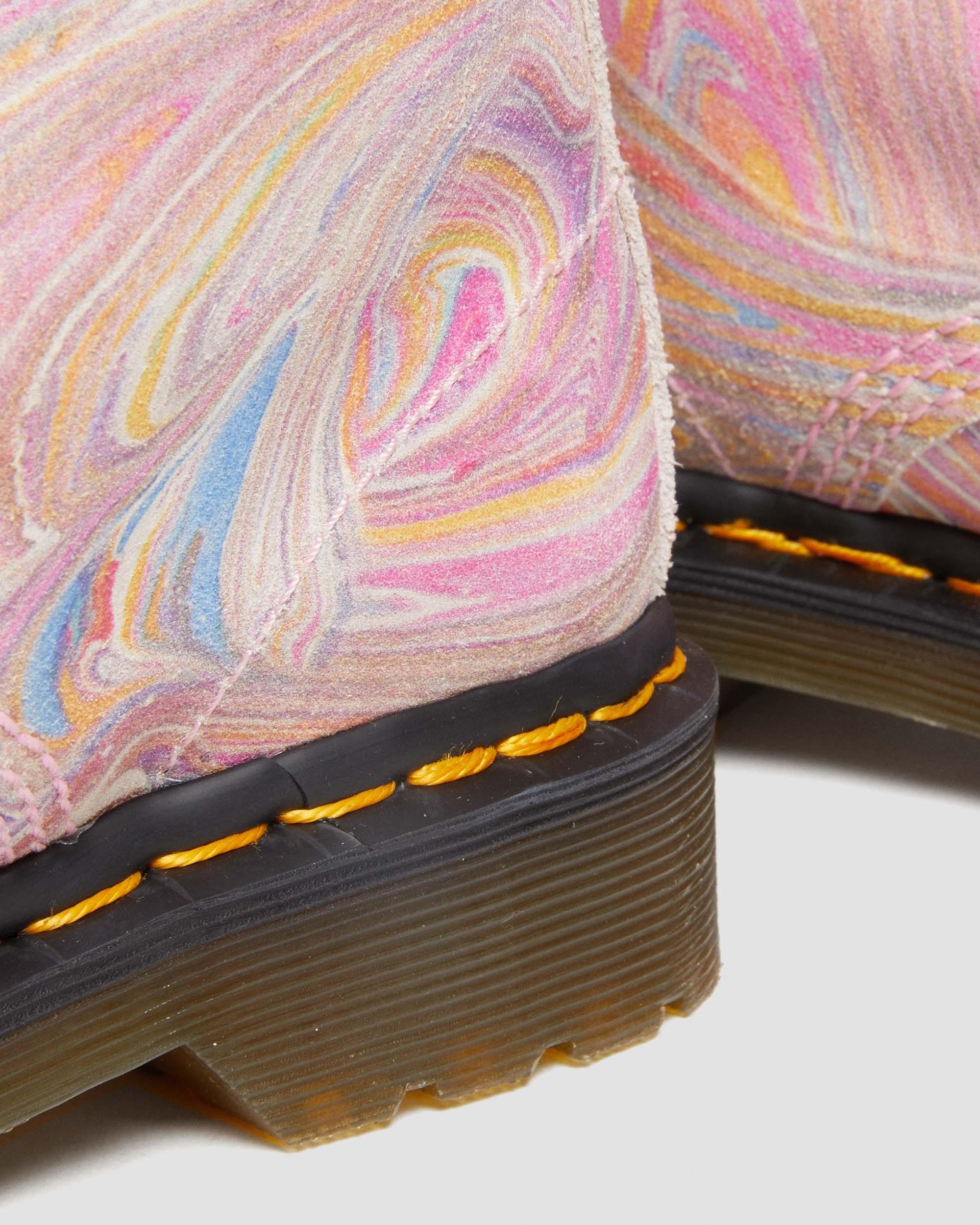 1460 Pascal Marbled Suede Lace Up Boots
