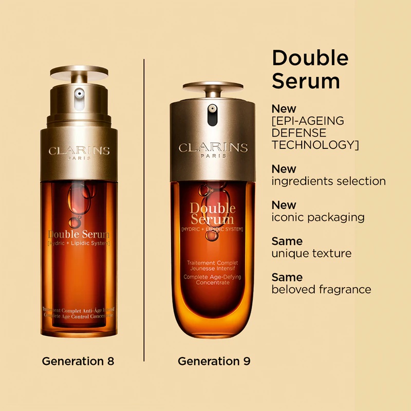 „Clarins Double Serum“ intensyvus senėjimą stabdantis serumas