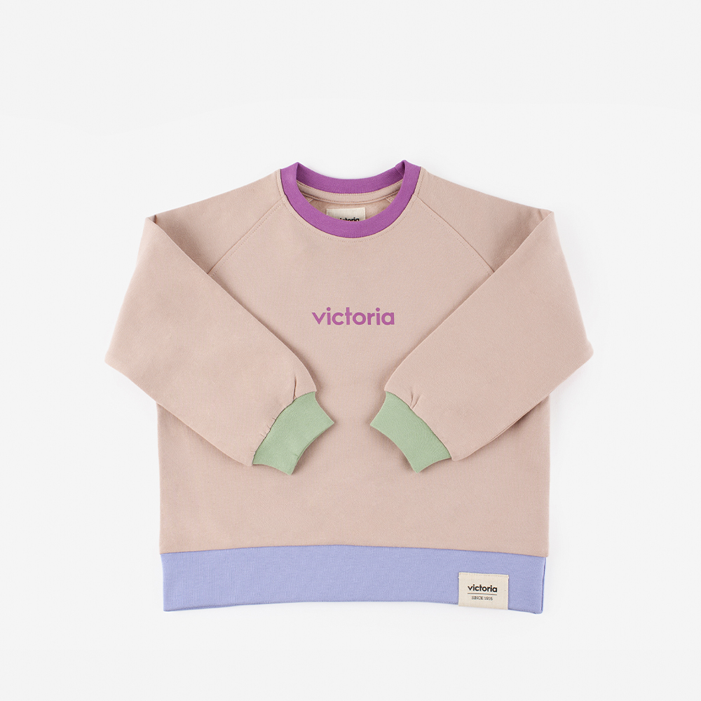  Sudadera De Felpa V. Things Con Combinación De Colores Y Perchado Interior