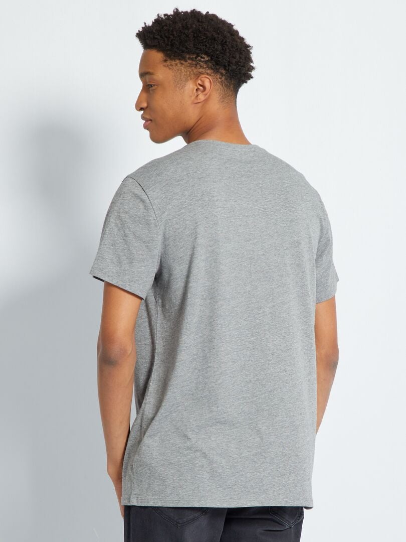 Camiseta 100% algodão +190cm - CINZA