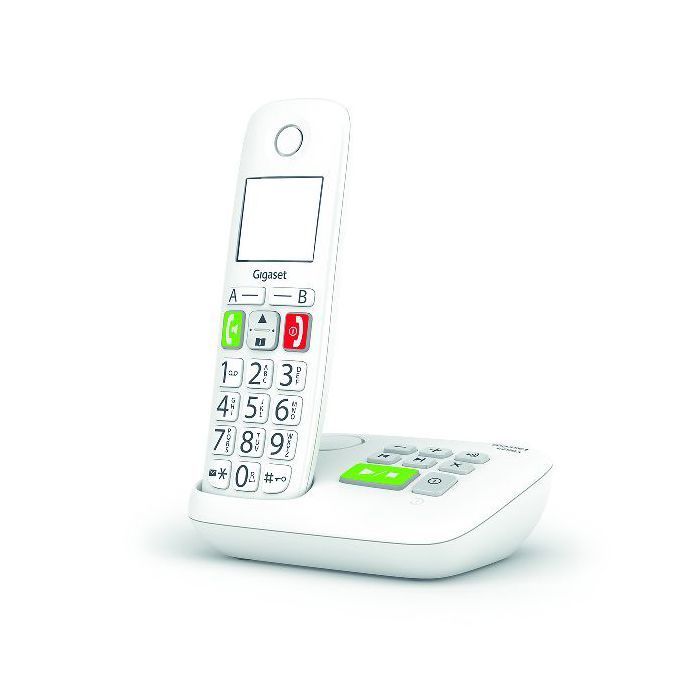 GIGASET E290 A Witte Draadloze Telefoon - Geïntegreerd antwoordapparaat en grote toetsen voor maximaal comfort