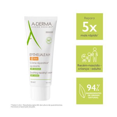 A-Derma Epitheliale AH Ultra beroligende reparasjonskrem Beroligende ansiktskrem mot merker 100 ml 100 ml