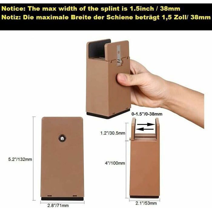 Rehausseurs de Pieds de Lit Réglables de 10 cm, Support Robuste pour Lit, Canapé et Bureau (2000 kg) BRUMISATEUR D'EXTERIEUR Label