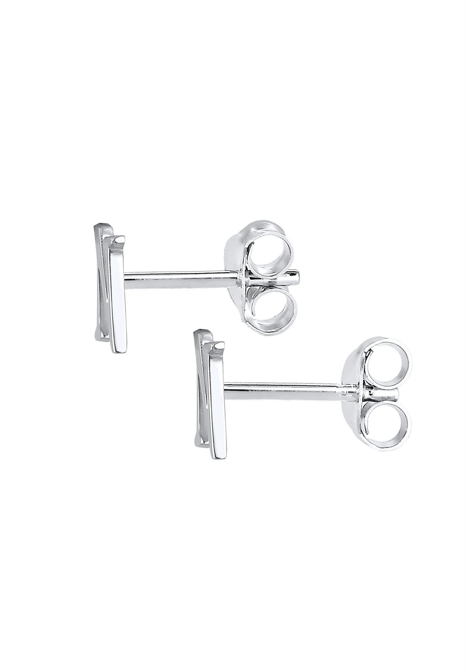 Elli Lettre N Clous d'Oreilles Femme - (925/1000) Argent