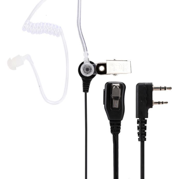 Auricolare con tubo acustico a 2 pin per ricetrasmittenti Retevis, Kenwood e Baofeng.
