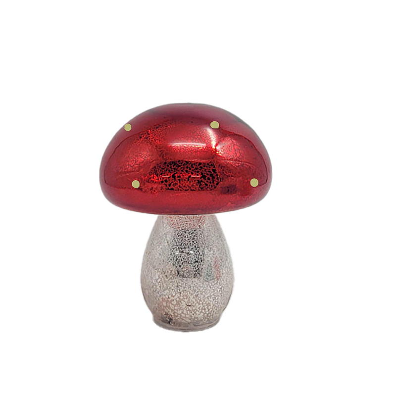 Hogar Seta de cristal de 16x20,6 cm con LED