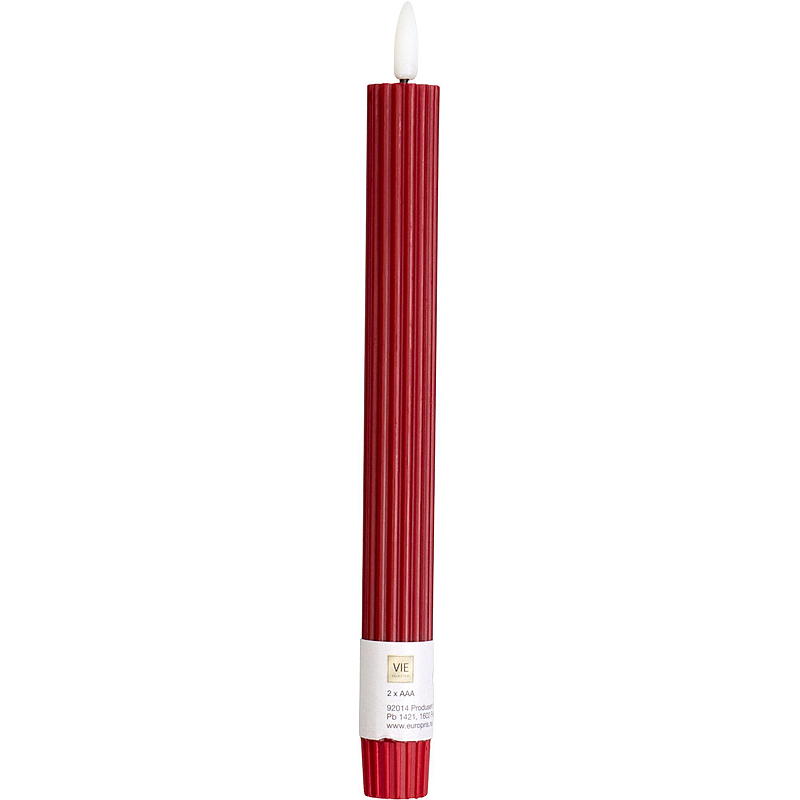 Vie Selected Crown lampen 2-pack 24 cm LED groef rood