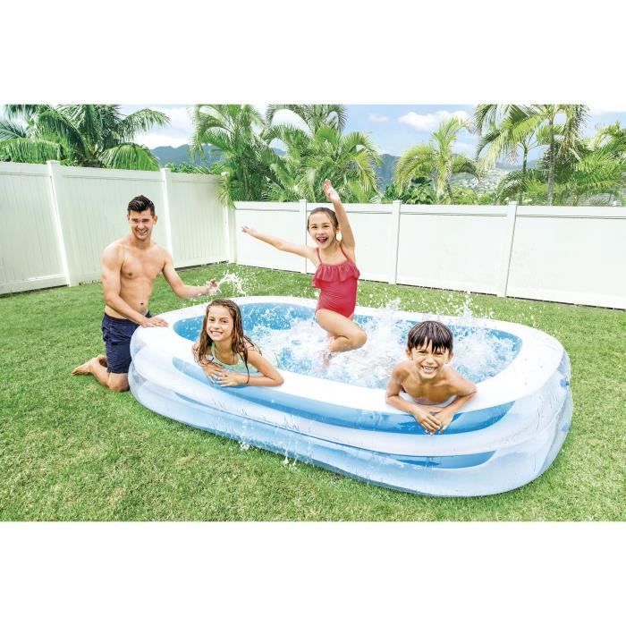 Piscina rettangolare Intex Family - 770 litri - Età 6+ - 262 x 175 x 56 cm