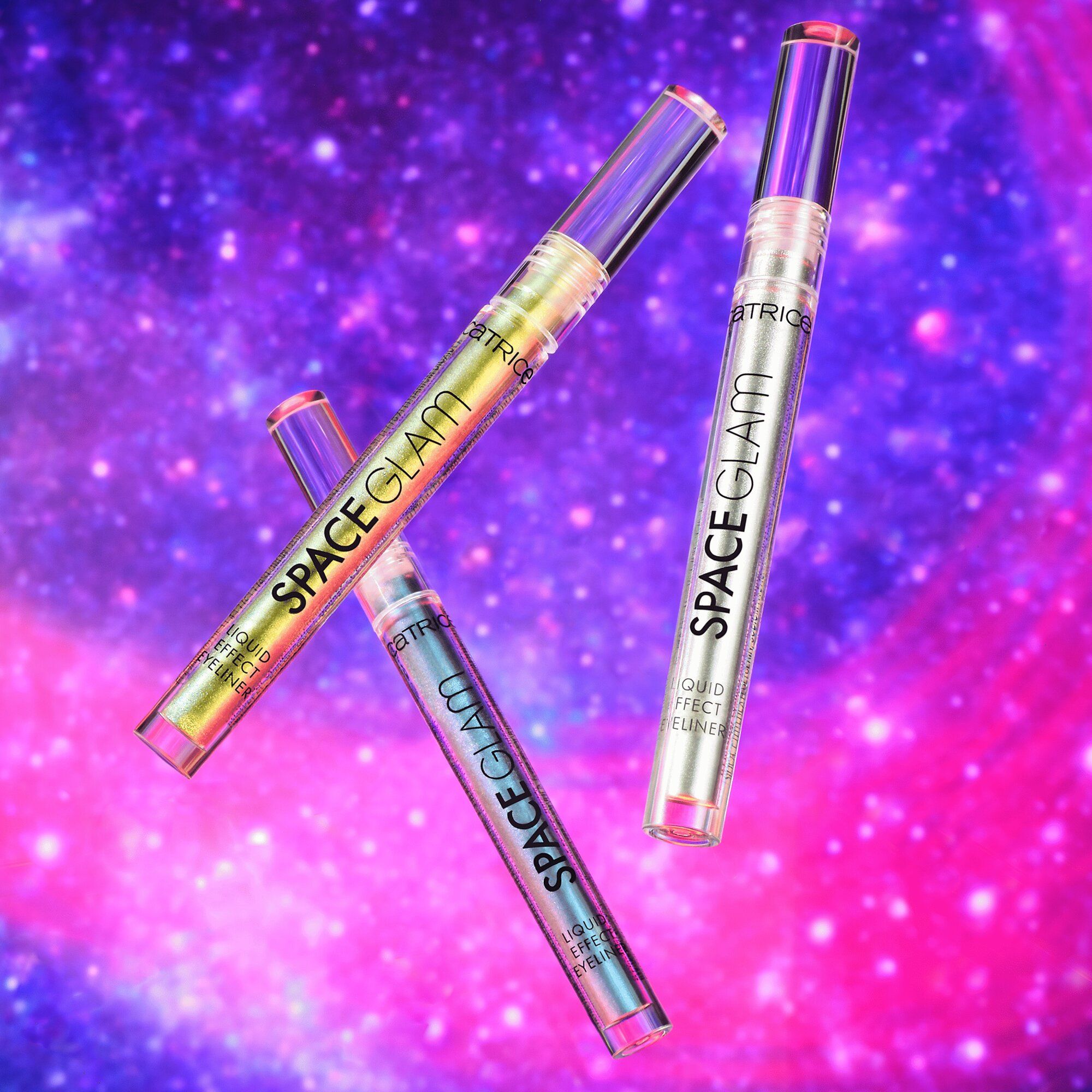 Space Glam šķidrās acu ēnas Acu ēnu paletes un grims