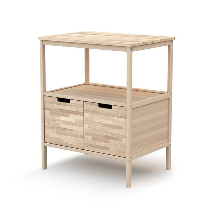 Commode à Langer - AT4 - Ateliers T4 - Bois - 1 étagère - 2 tiroirs