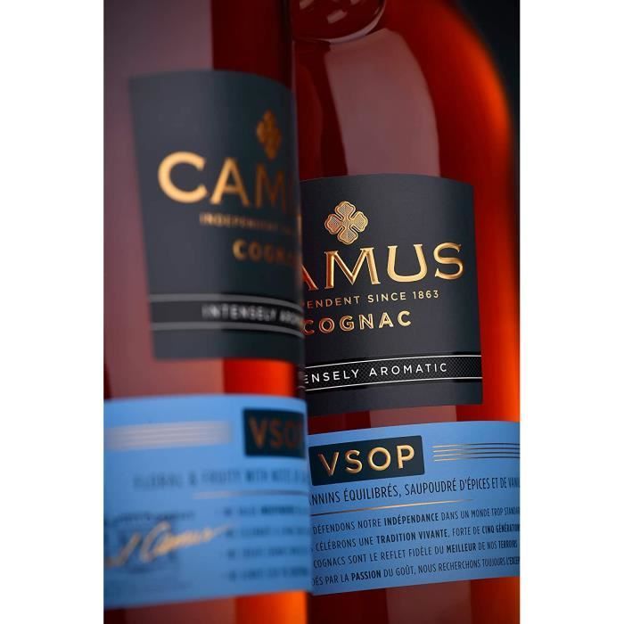 Camus Cognac VSOP - Intensely Aromatic - 70cl 40° - with Gift Box - Independent House Since 1863