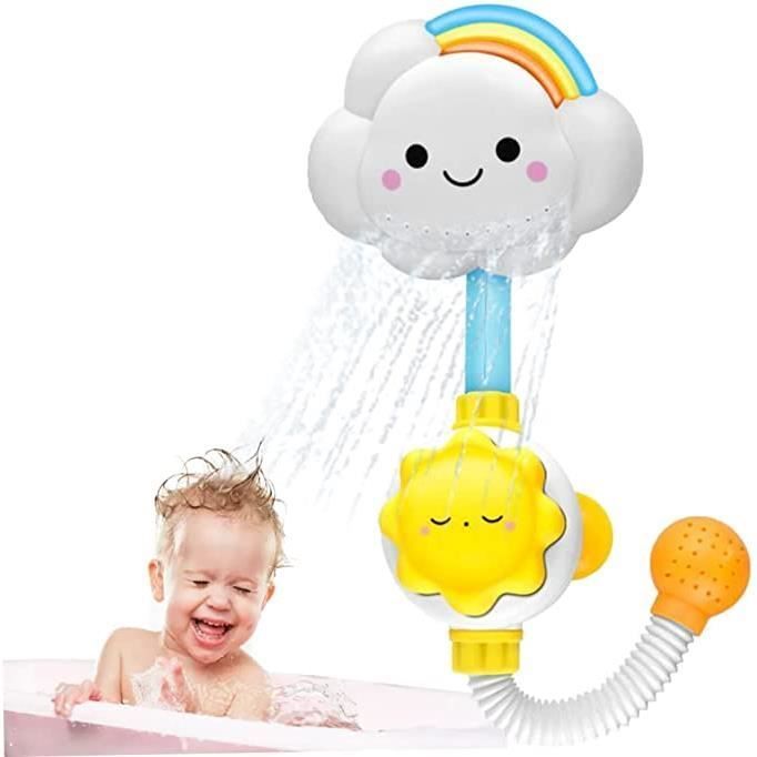 Giocattoli per il bagnetto del bambino, giocattolo per la doccia del bambino, giocattolo spray per il bagnetto, giocattolo per la doccia ad acqua, rubinetto doccia a forma di nuvola arcobaleno per bambini
