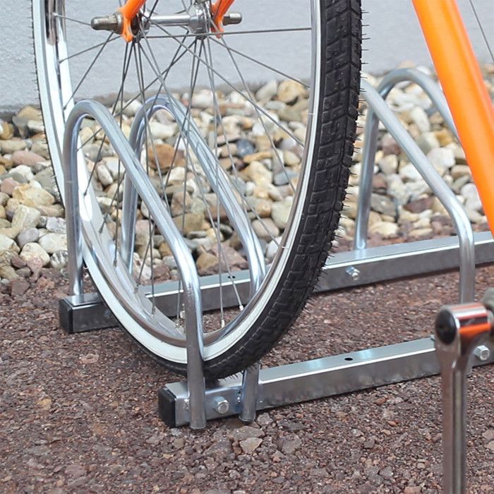 Bike rack - RELAXDAYS - 4 bikes - Hitch-mounted - Steel - Silver