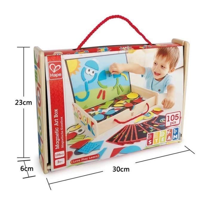 HAPE - Geoform(e) Houten Bouwset - E1631 - Magnetische Kunstdoos