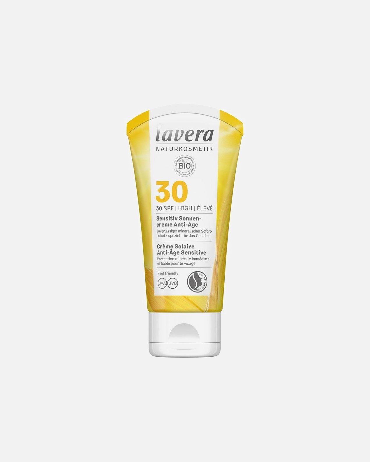 Lavera Sun Sensitive krema za sunčanje protiv starenja SPF 30 - 50 ml