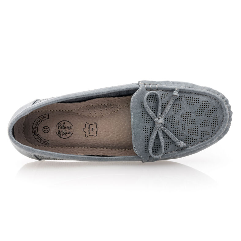 Blaue Damen-Loafer/Bootsschuhe