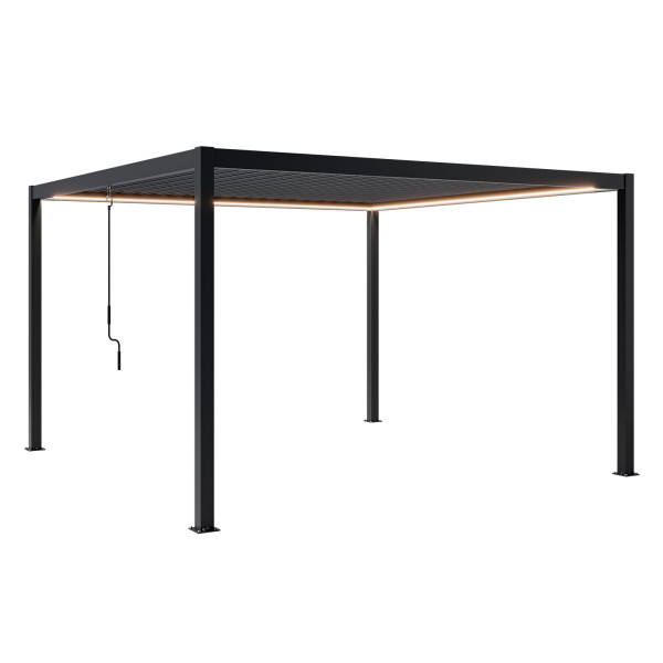 Pergola NORDVIC Skyline LED 4x4 m Antracyt