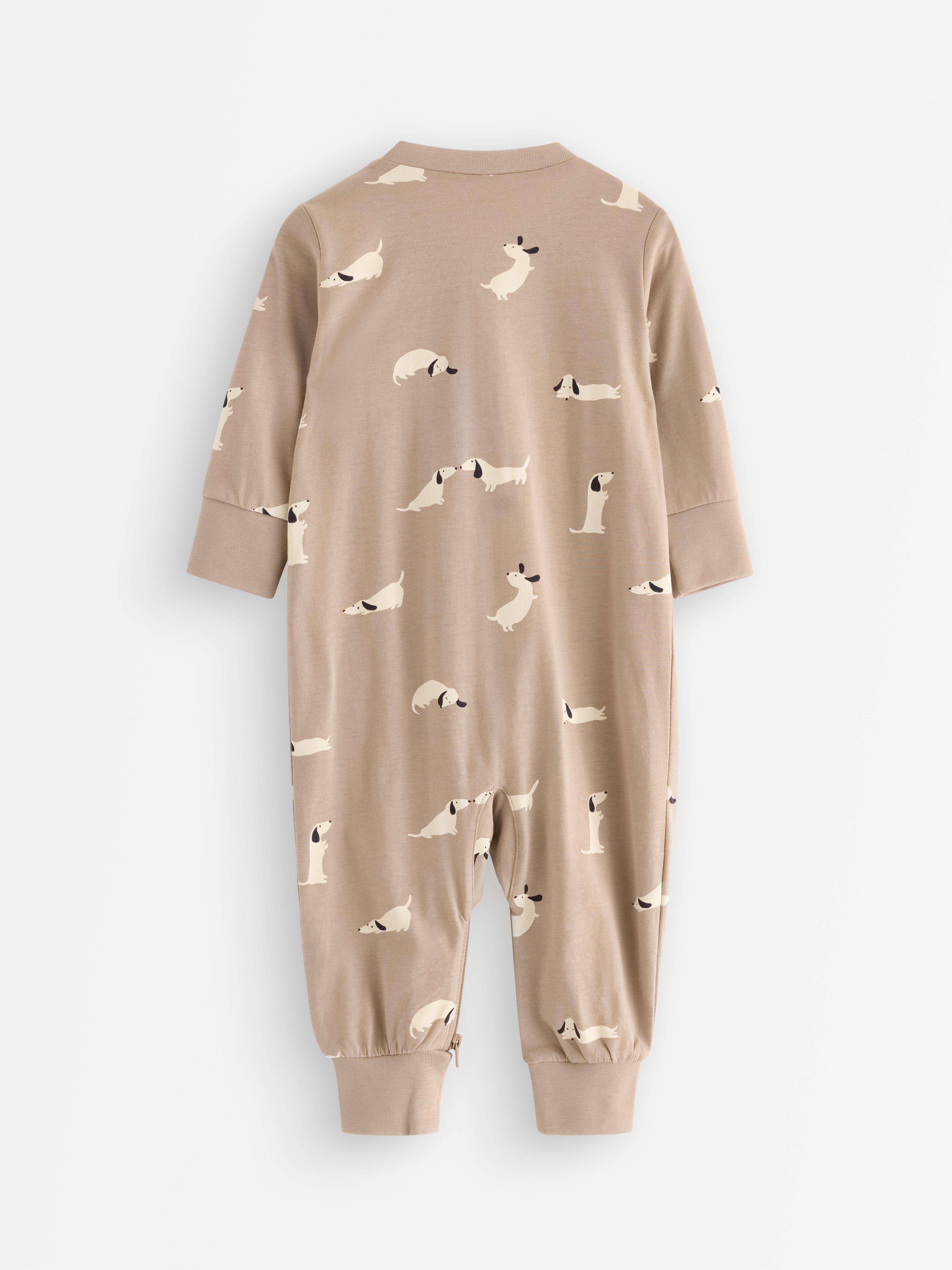 Pijama bege acinzentado