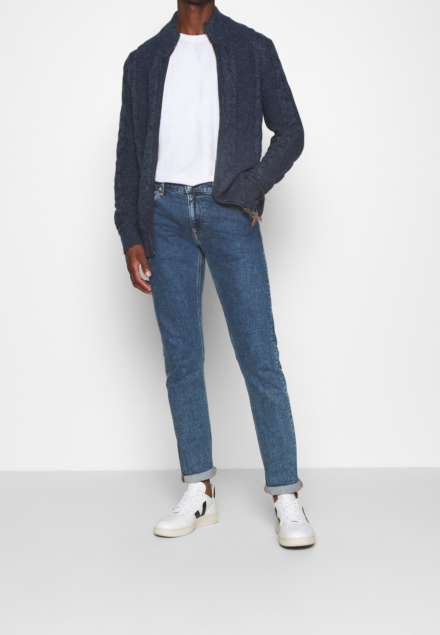 Pier One Cardigan - gemêleerd donkerblauw