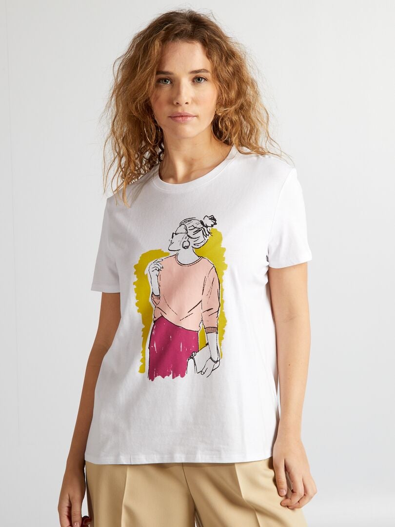 Camiseta 'Corações' - BRANCA