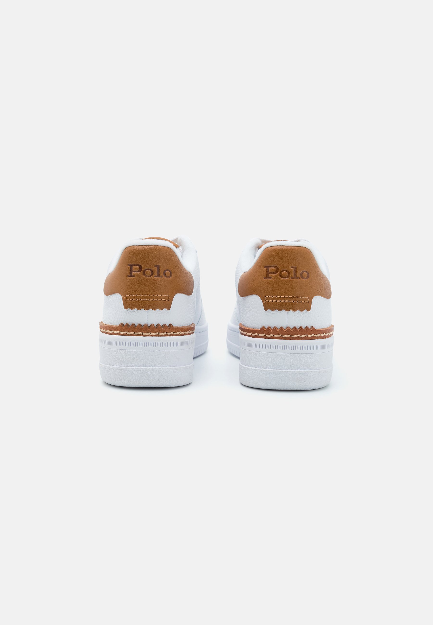 Polo Ralph Lauren MASTERS TOP LACE UNISEX - Sneakers - wit/beige