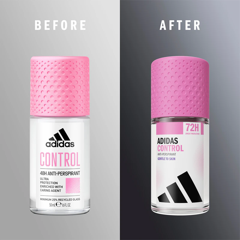 Desodorante roll-on Adidas Cool & Care Control para mulheres