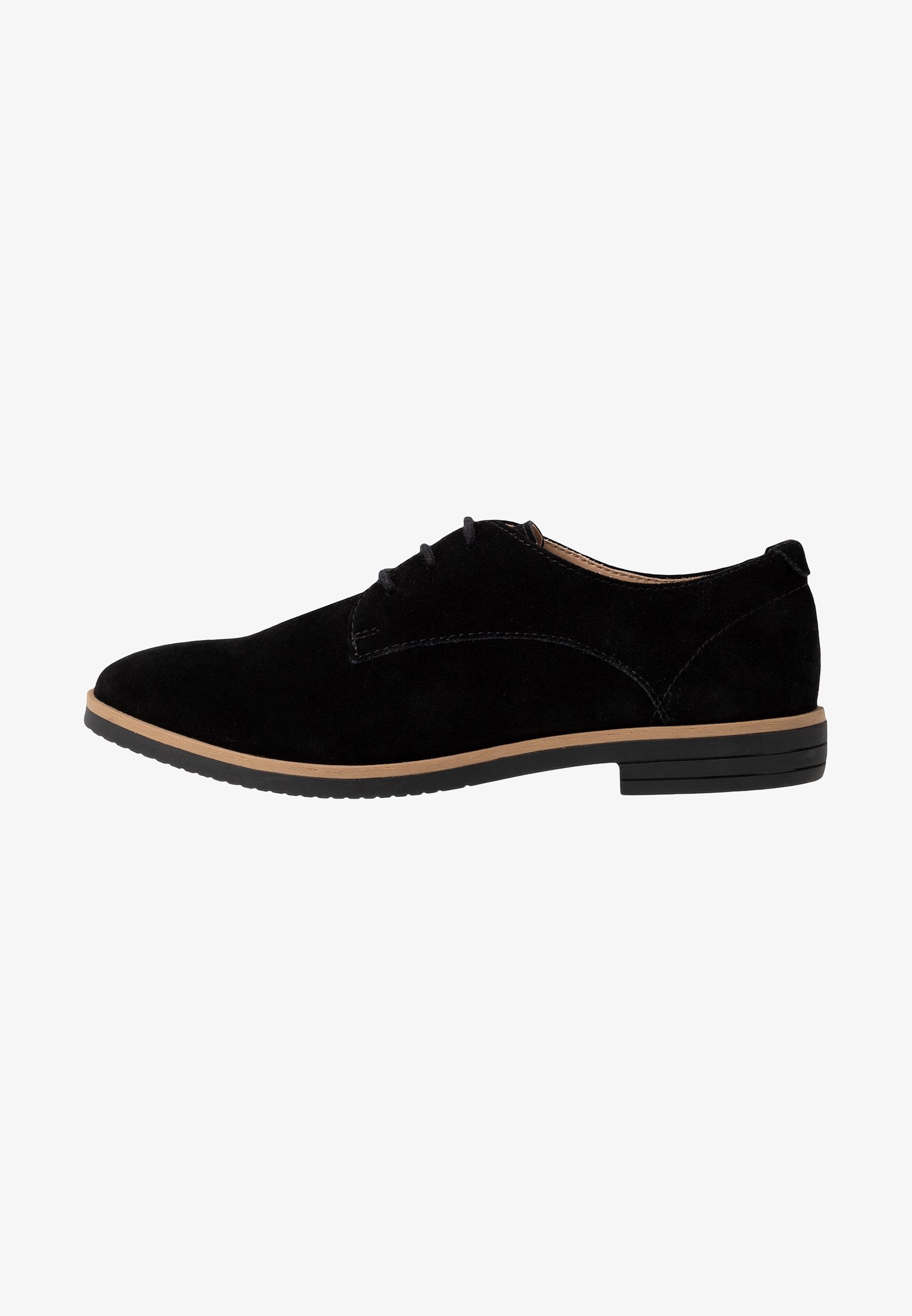 Anna Field LEATHER - Veterschoenen - zwart