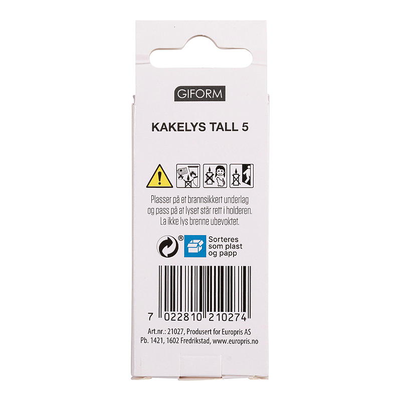 Giform kagelys nummer 5
