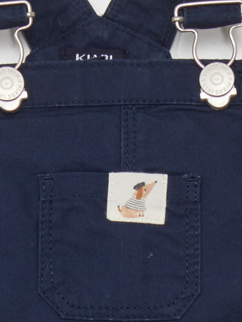 Katoenen overall - ZWART