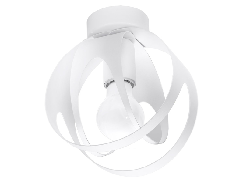 Lampa sufitowa Tulos stalowa biała