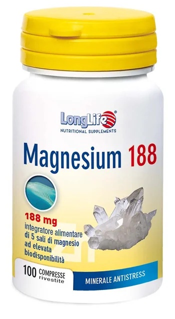 LONG LIFE Longlife Magnesium 188 100 tabletten Mineraalsupplement