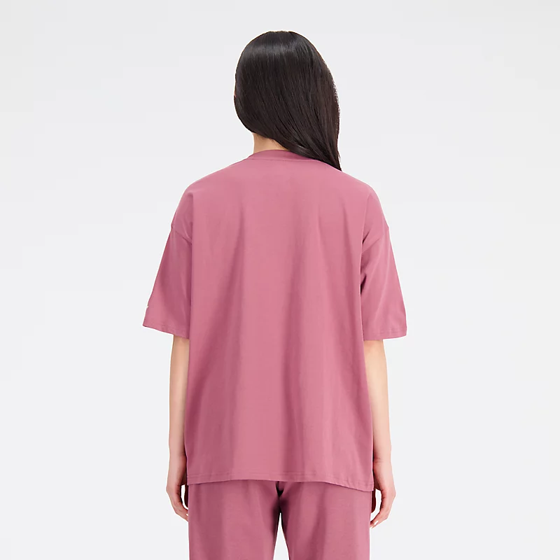 Koszulka oversize Femme Essentials Varsity – sprinkelaktig bordowy