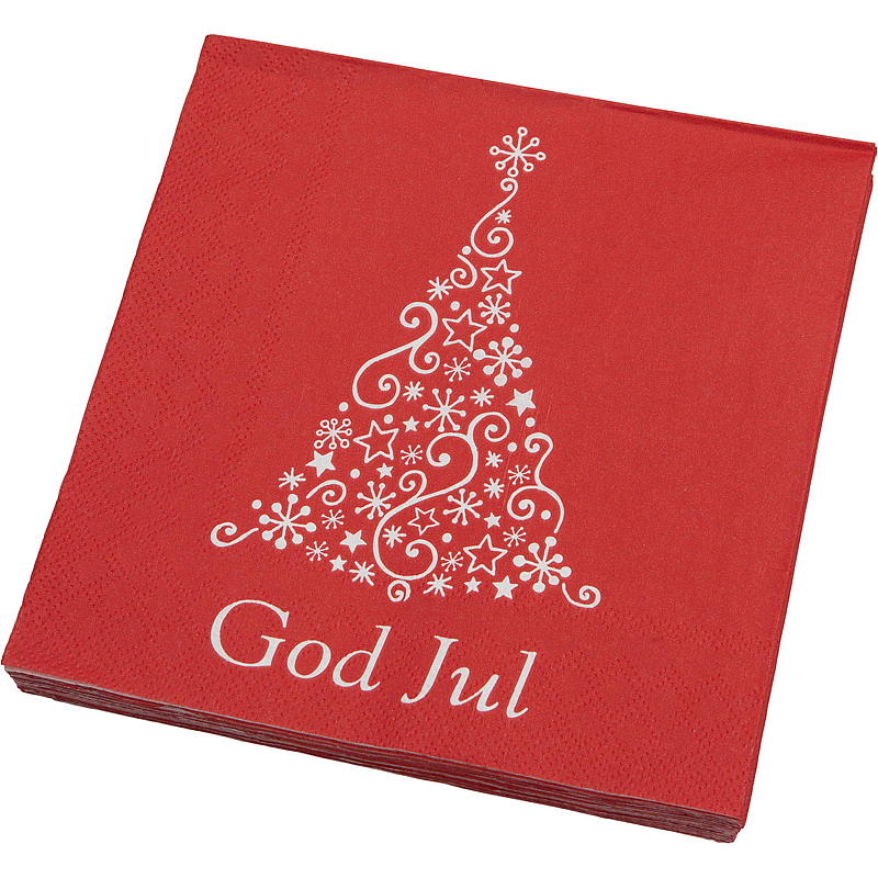 Vie Eco Servietter 20-pak 33x33 cm Julemotiv