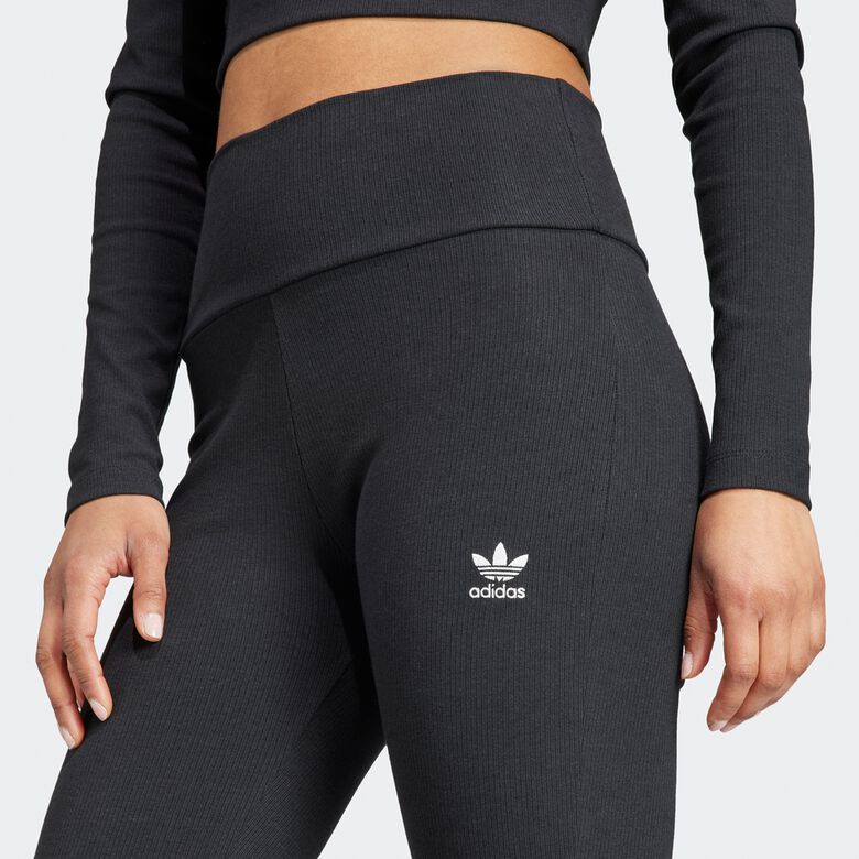 Leggings acampanados de canalé básicos