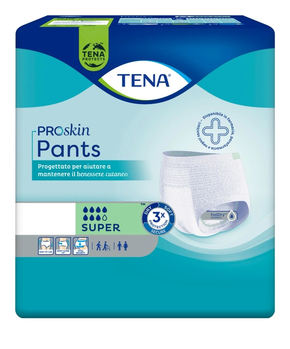 TENA Windeln Tena Pants Super, 10 Stück saugfähige Höschen, Größe L