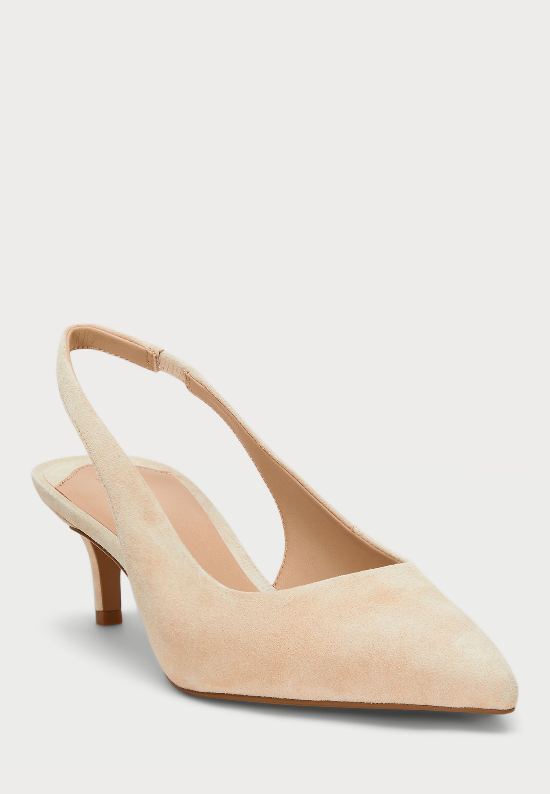 Escarpins à bride arrière en daim Lauren Ralph Lauren LOLAH II - Talons classiques - couleur sable