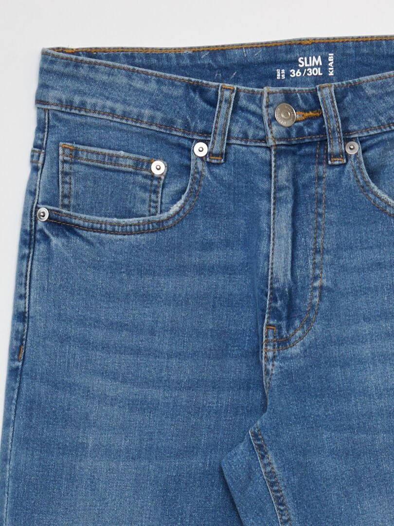 Pantalones vaqueros ajustados - L30 - AZUL