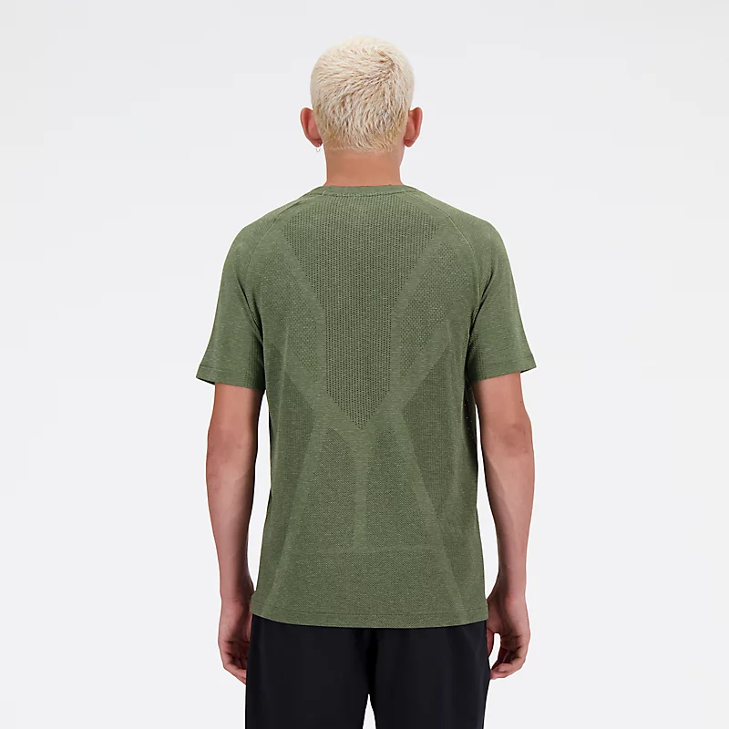 Camiseta masculina de malha - VERDE-OLIVA ESCURO