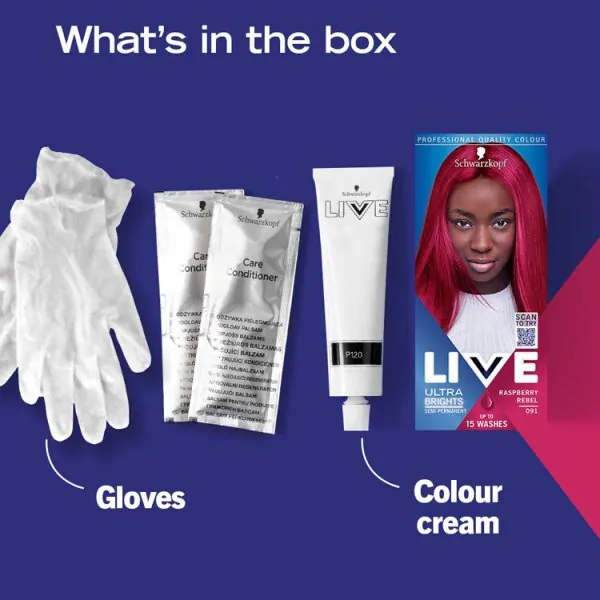 Tinte para el cabello LIVE Ultra Brights 091 Raspberry Rebel