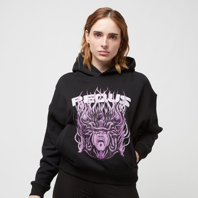Sudadera corta con estampado de Medusa